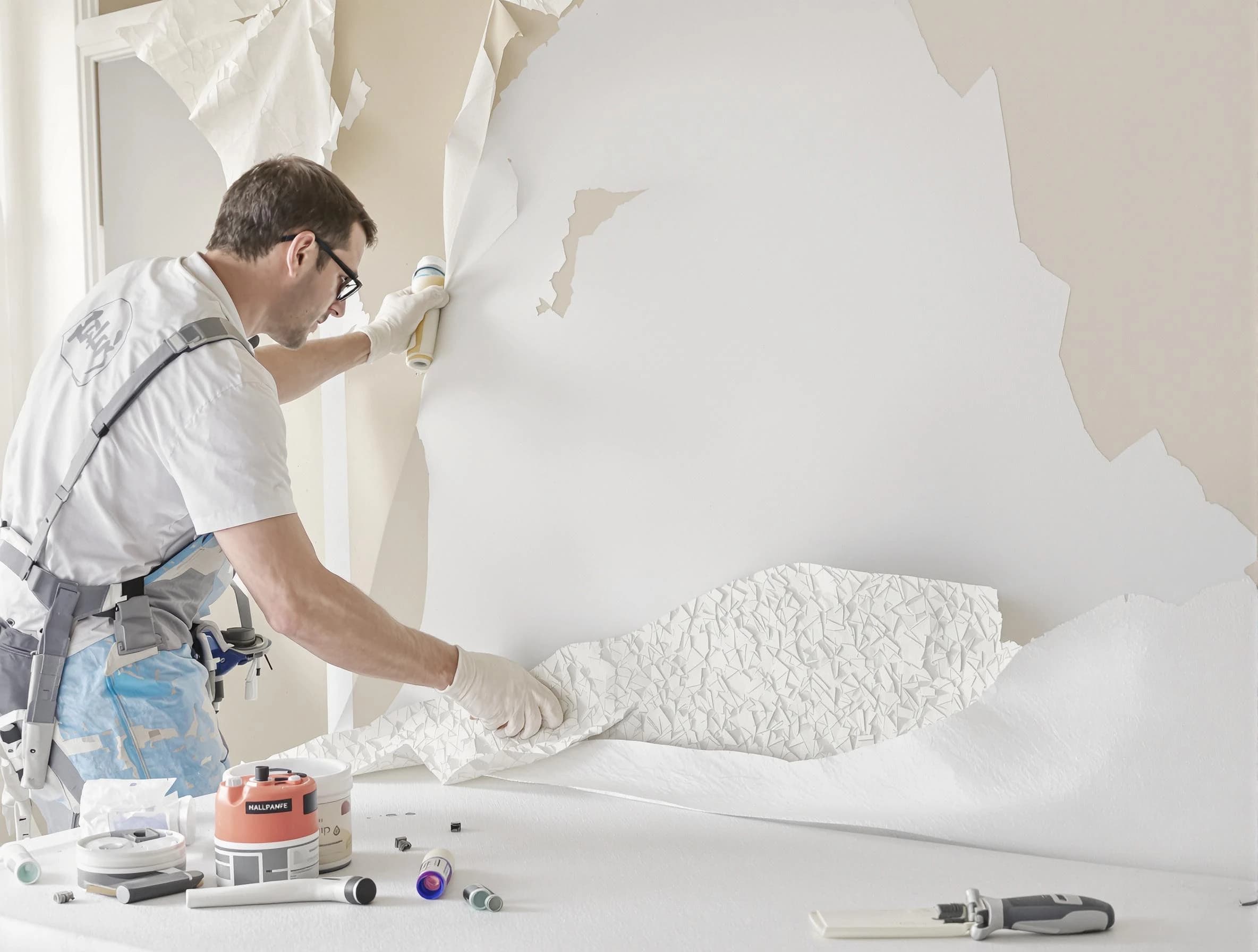 Detailed wallpaper removal and wall prep by Paradise Valley House Painters in Paradise Valley