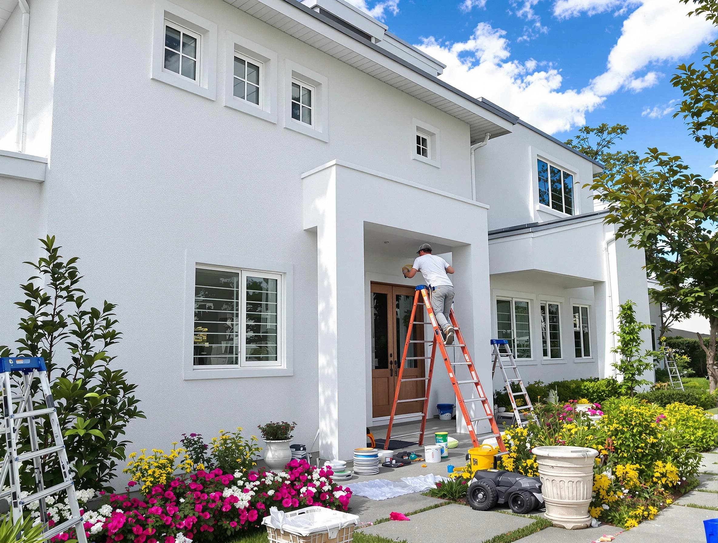 Paradise Valley House Painters team delivering a fresh exterior coat in Paradise Valley, AZ