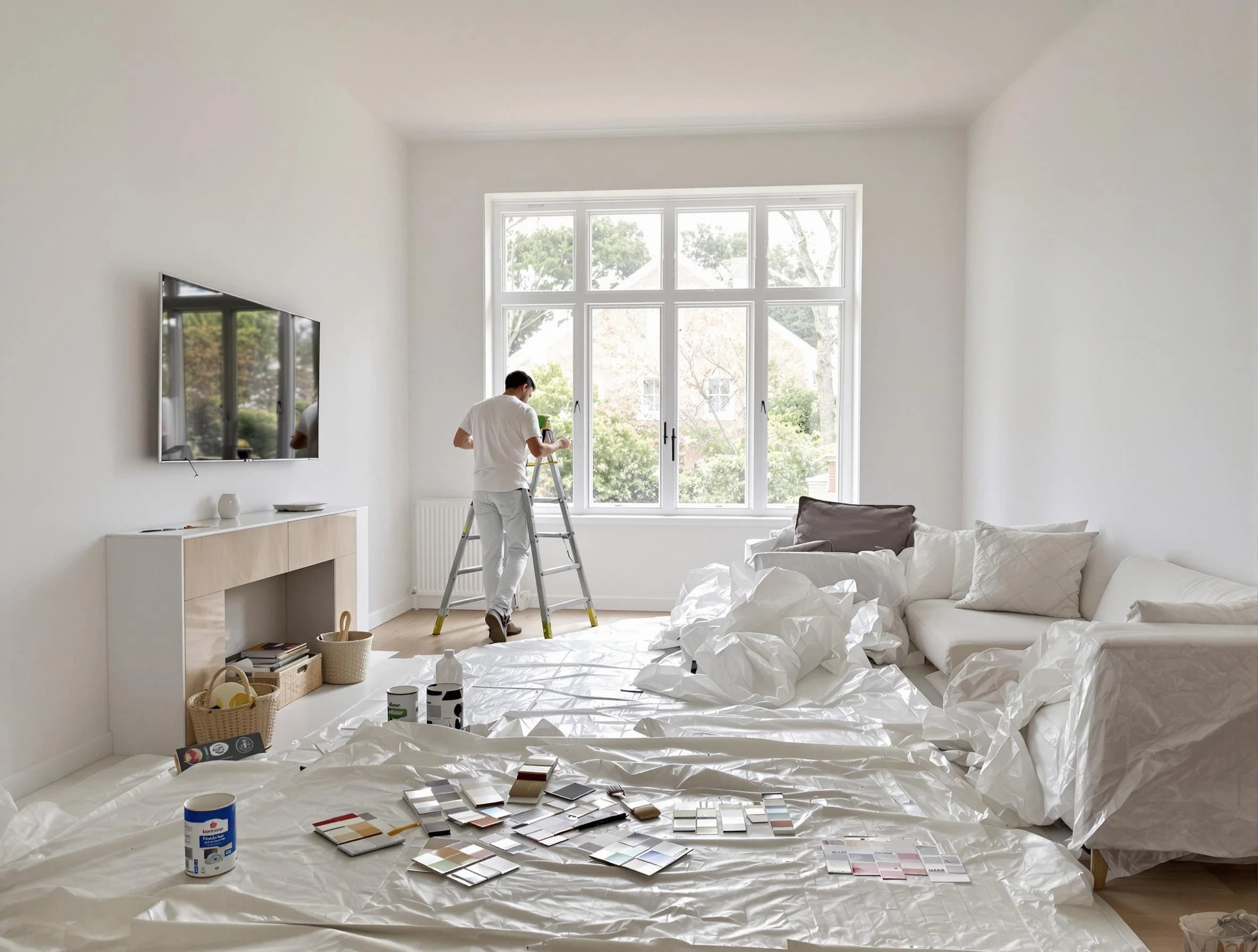 Paradise Valley House Painters professional applying interior paint in Paradise Valley, AZ